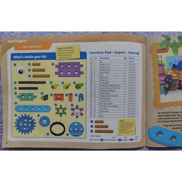 Thames & Kosmos, Kids First, Robot Engineer Kit & Storybook (w/storage case) - Picture 8 of 8
